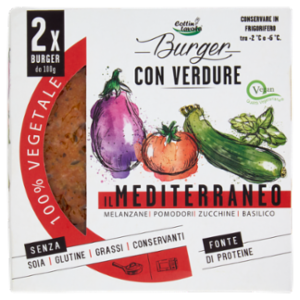 Cottin Tavola 100% Vegetale Burger Con Verdure Il Mediterraneo 2 x 100 g