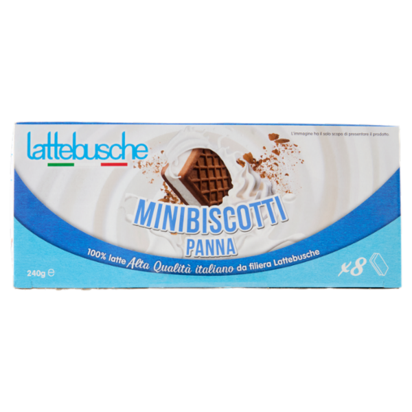 lattebusche Minibiscotti Panna 8 x 30 g