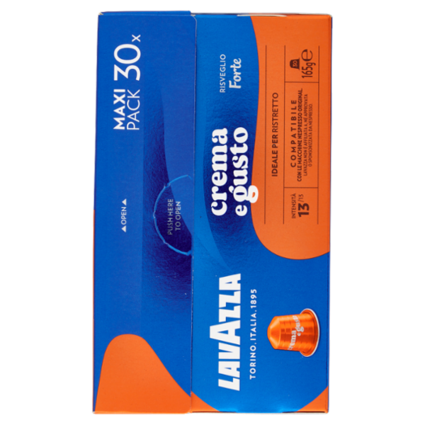 Lavazza crema e gusto Forte Compatibile Nespresso Original 30 Capsule 165 g