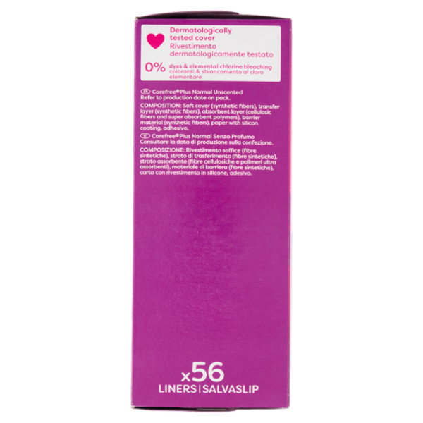 Carefree Plus Normal Salvaslip 56 pz