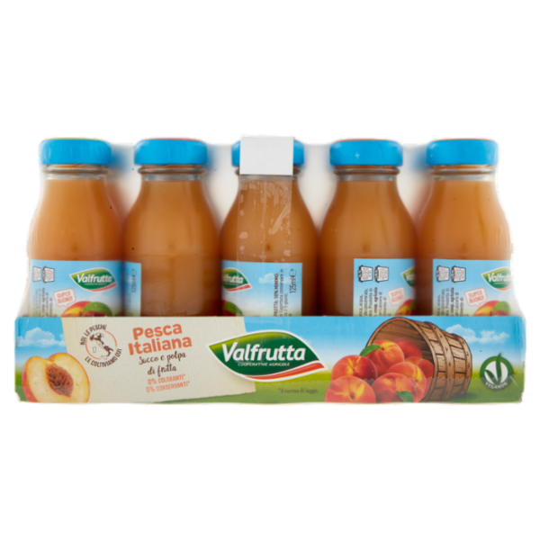 Valfrutta Pesca Italiana Succo e polpa di frutta 15 x 125 ml