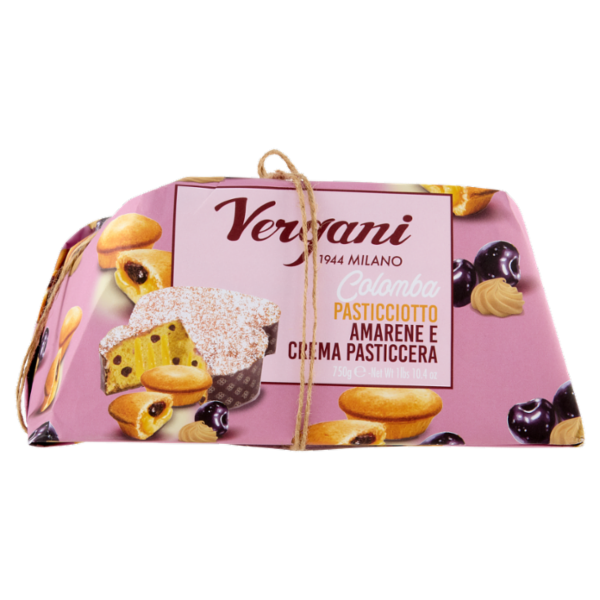 Vergani Colomba Pasticciotto Amarene e Crema Pasticcera 750 g