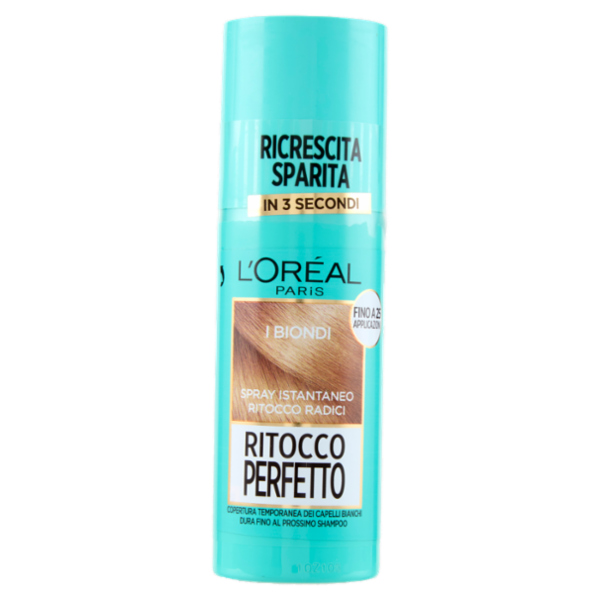 L'Oréal Paris Ritocco Perfetto Spray Istantaneo Ritocco Radici, i Biondi, 75 ml