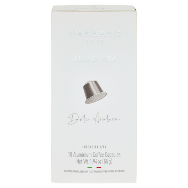 Carraro Dolci Arabica Aluminium Coffee Capsules 10 x 5,5 g