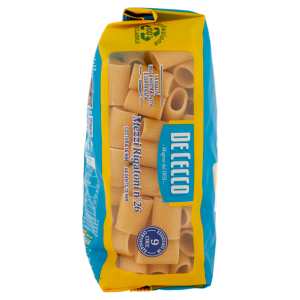 De Cecco Mezzi Rigatoni n°26 500 g