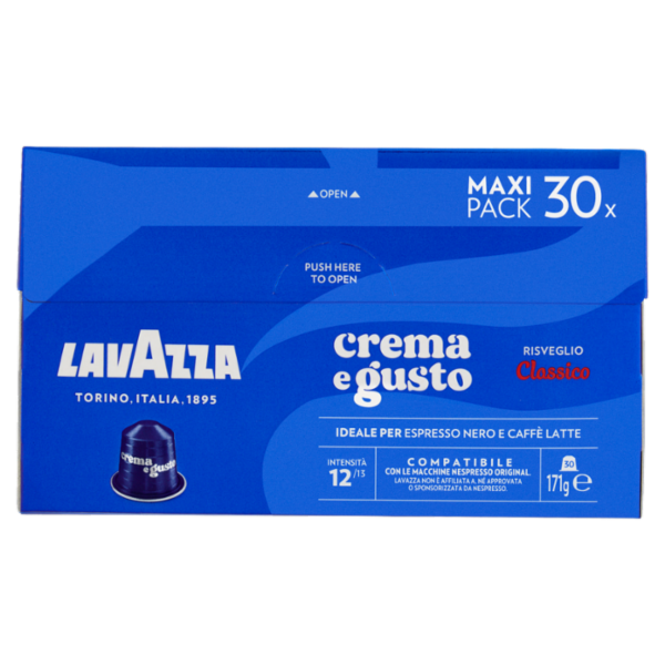 Lavazza crema e gusto Classico Compatibile con Nespresso Original 30 Capsule 171 g