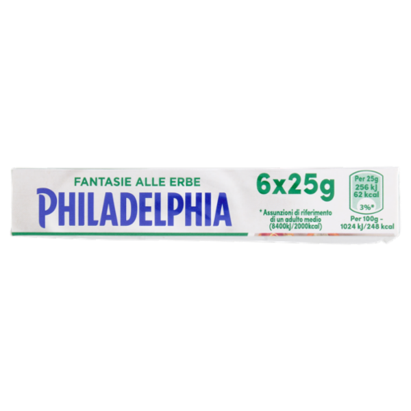 Philadelphia Fantasie formaggio fresco spalmabile alle Erbe - 6x25g