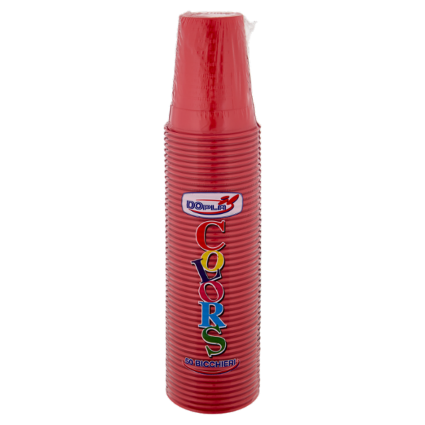 DOpla Colors Bicchieri 200ml Rosso 50 pz