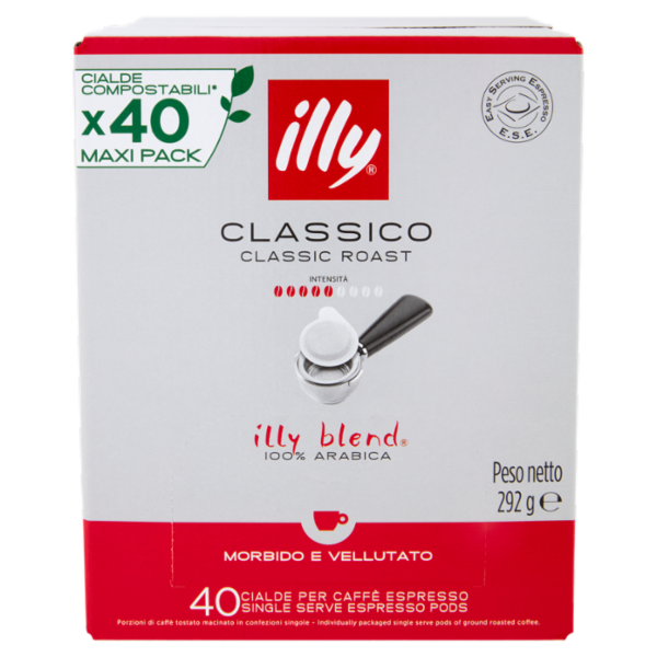 illy Classico 40 Cialde per Caffè Espresso 292 g