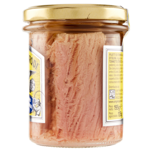 Angelo Parodi Filetti di Tonno Pescato a Canna in Olio d'Oliva 195 g