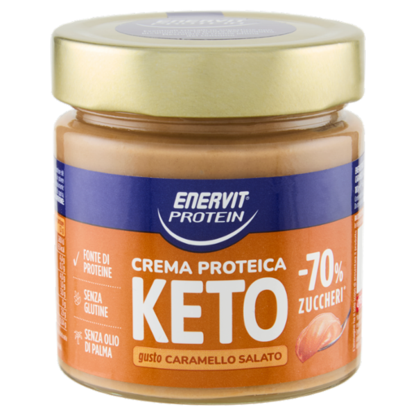 Enervit Protein Crema Proteica Keto gusto Caramello Salato 180 g