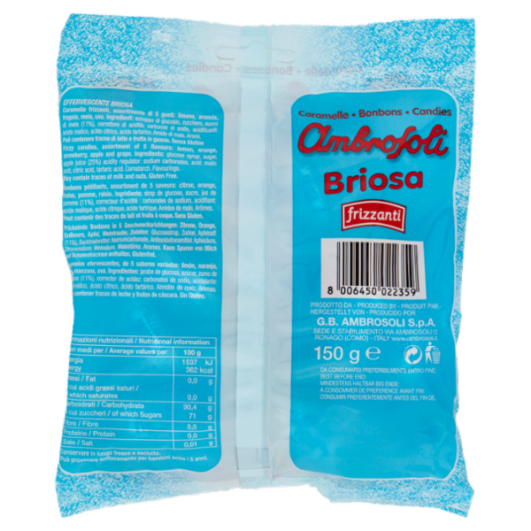 Ambrosoli Caramelle Briosa frizzanti 150 g