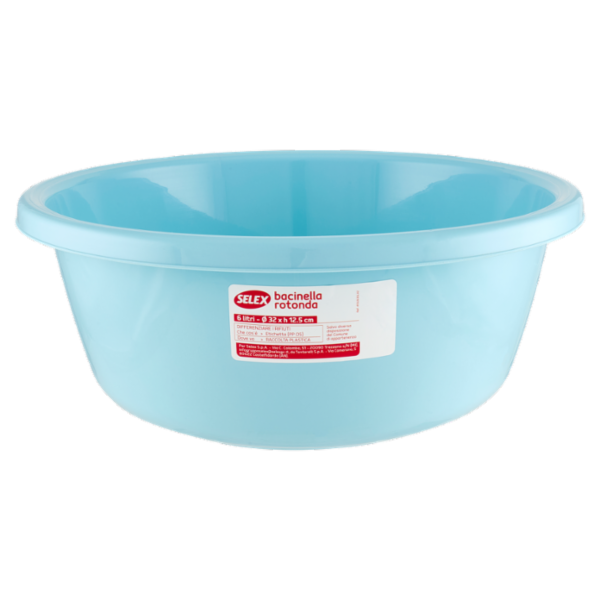 Selex Bacinella Rotonda Azzurro 6 L