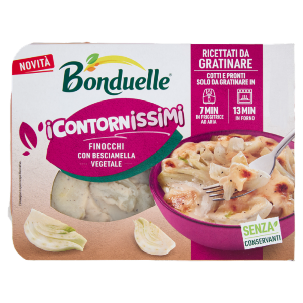 Bonduelle i Contornissimi Ricettati da Gratinare Finocchi con Besciamella Vegetale 240 g
