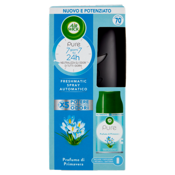 Air Wick Freshmatic Completo Pure Profumo di Primavera Profumatore per ambiente 250 ml