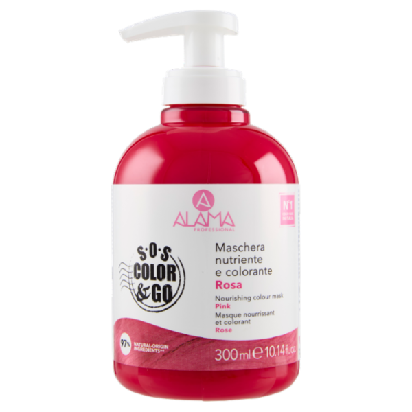 Alama Professional S.O.S. Color & Go Maschera nutriente e colorante Rosa 300 ml