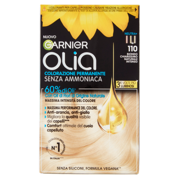 Garnier Olia Tinta Capelli, Senza Ammoniaca, Super blonds 110