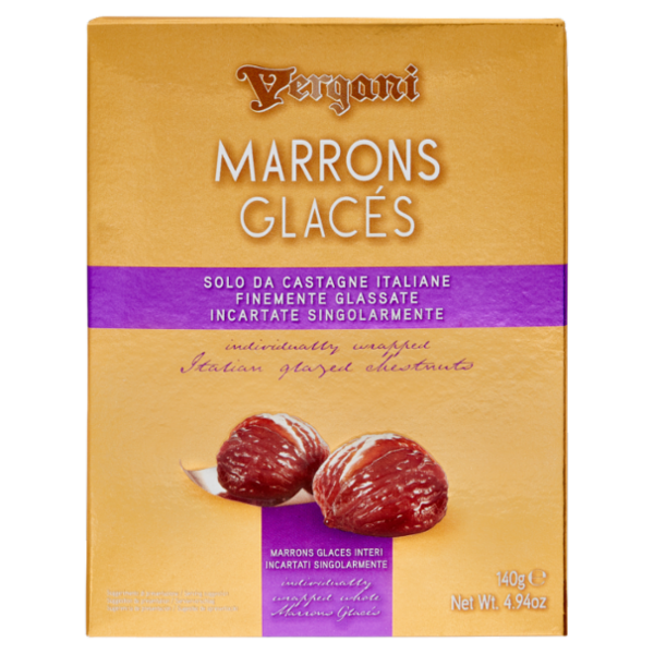 Vergani Marrons Glacés Interi Incartati Singolarmente 140 g