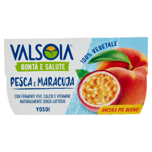 Valsoia Bontà e Salute Yosoi Pesca e Maracuja 2 x 125 g