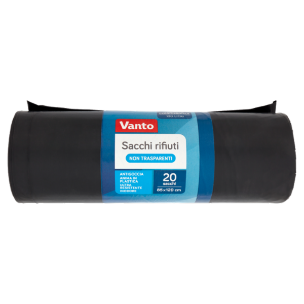 Vanto Sacchi Rifiuti Condominiali Antigoccia Nero Cm 85X120 20 pezzi