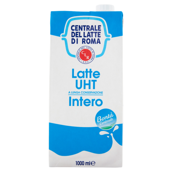 Centrale del Latte di Roma Latte UHT a Lunga Conservazione Intero 1000 ml