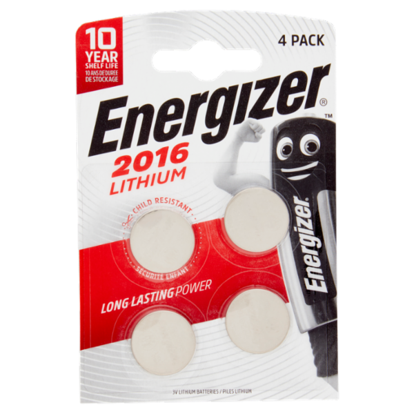 Energizer 2016 Lithium 4 pz