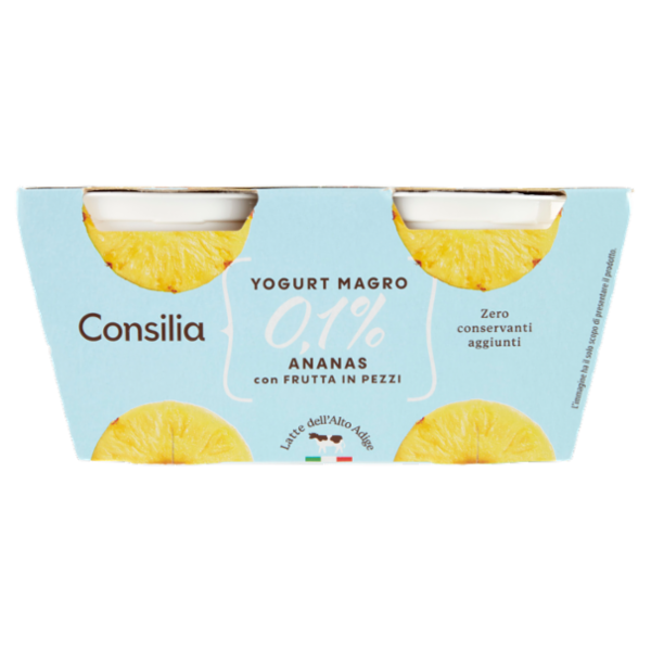 Consilia Yogurt Magro 0,1% Ananas 2x125 g