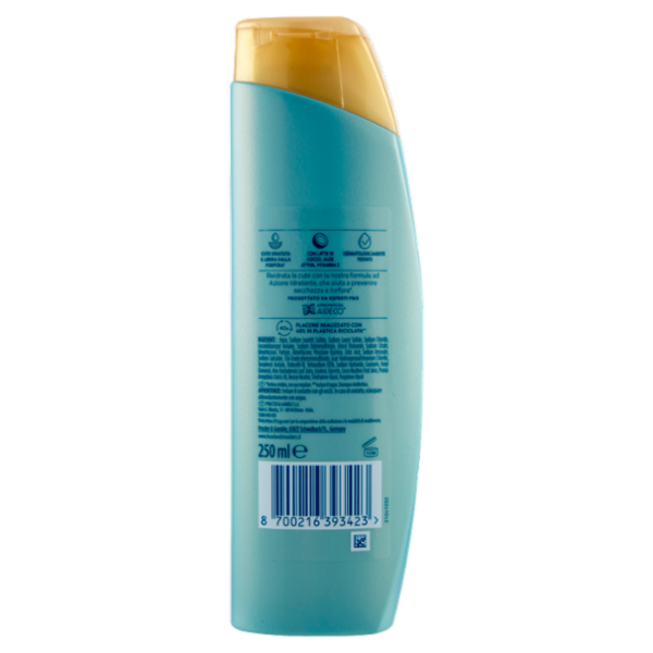 Head & Shoulders Shampoo Antiforfora Azione Idratante Derma X Pro 250 ml