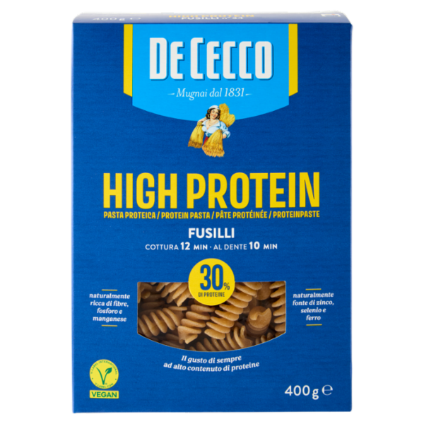 PDe Cecco High Protein Fusilli n° 34 400 g