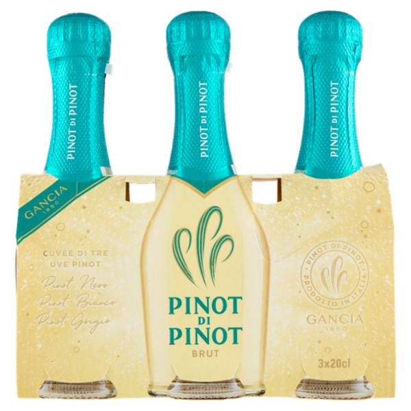 Gancia Pinot di Pinot Brut Vino Spumante 3 x 20 cl