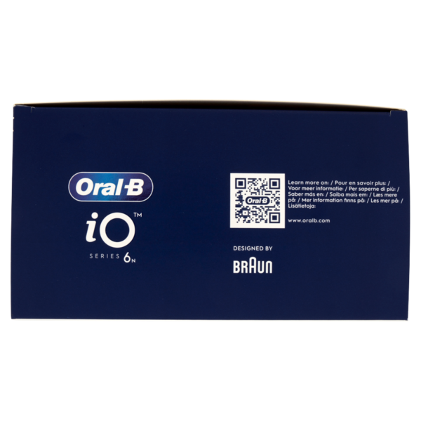 Oral-B iO-6N Spazzolino Elettrico Denti Ricaricabile Nero Lava con Custodia da Viaggio