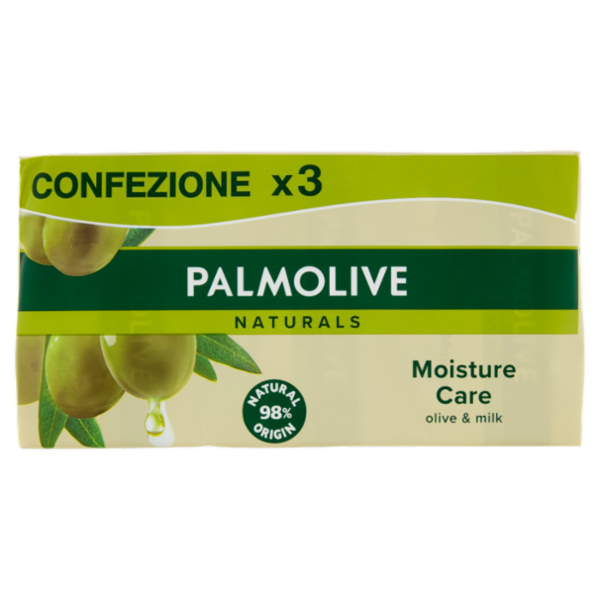 Palmolive sapone solido Naturals oliva & latte 3x90 g