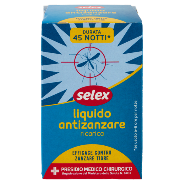 Selex Insetticida Liquido Antizanzare Ricarica per Elettroemanatore 33 ml
