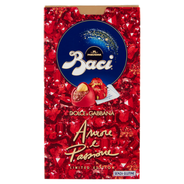 BACI PERUGINA Cioccolatini Amore e Passione preparazione dolciaria gusto lampone scatola 150g