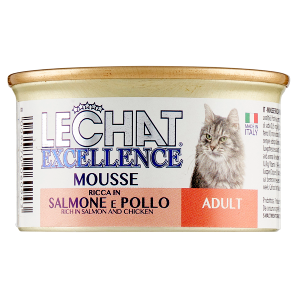 LeChat Excellence Adult Mousse Ricca in Salmone e Pollo 85 g