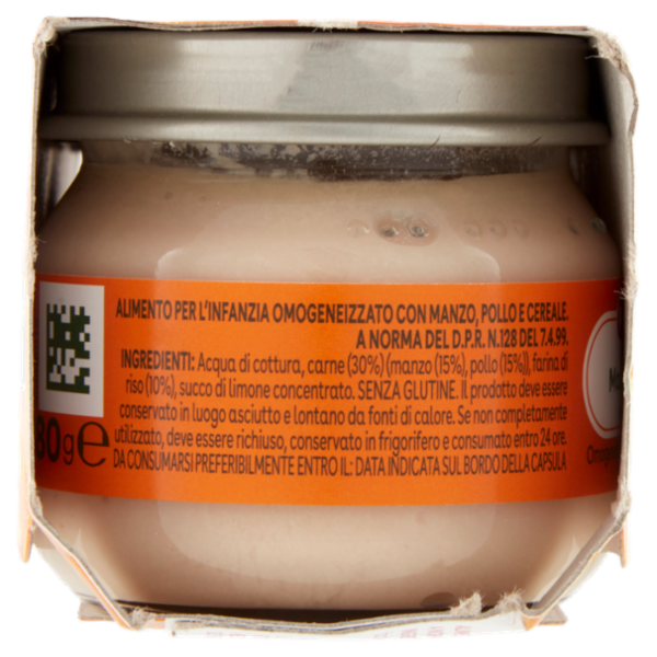 Plasmon Omogeneizzato Manzo e Pollo con cereale 3 x 80 g