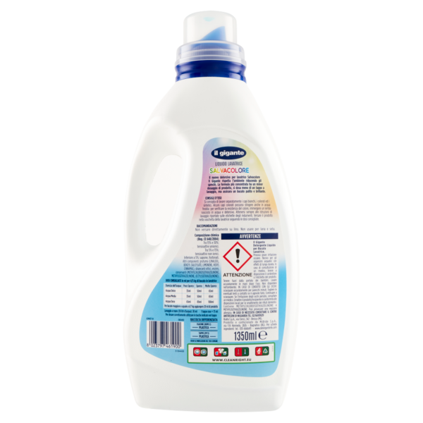 IL GIGANTE Liquido Lavatrice Salvacolore 1350 ml