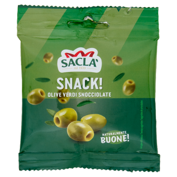 Saclà Snack! Olive Verdi Snocciolate 30 g