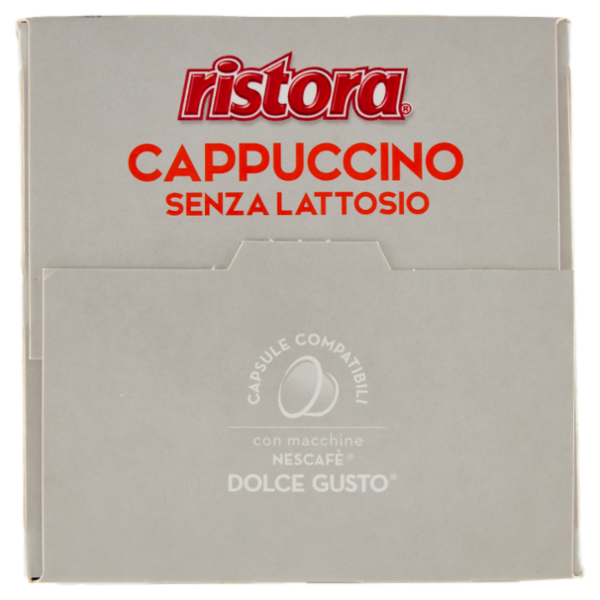 ristora Cappuccino Senza Lattosio Capsule Compatibili con macchine Nescafè Dolce Gusto 10 x 11 g