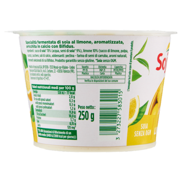 Sojasun Bifidus Limone 250 g