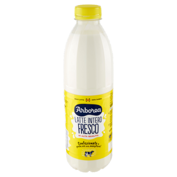 Arborea Latte Intero Fresco di Alta Qualità 1000 ml