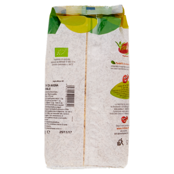 Vivibio Fiocchi di Avena Integrale 500 g