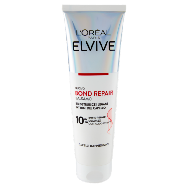 L'Oréal Paris Elvive Bond Repair Balsamo Con Acido Citrico Per Capelli Danneggiati, 150 ml