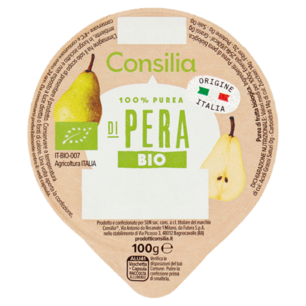 Consilia Polpa di Pera Biologica 100 g