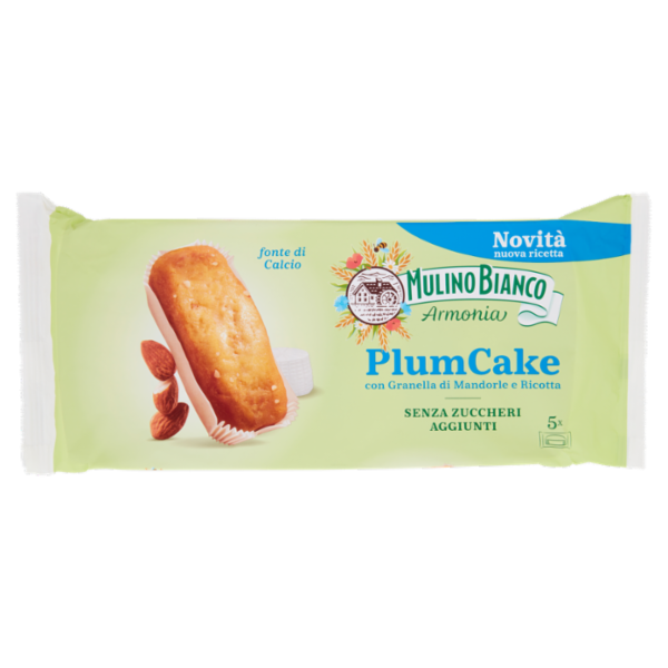 Mulino Bianco Armonia PlumCake Ricotta e Mandorle 5 pezzi 155 g