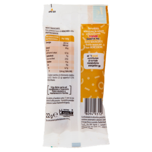 Fruit-tella Good For You* Noci Sgusciate 22 g