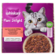 Whiskas Pure Delight Succulenti Straccetti in Gelatina con Manzo, Pollo, Pollame, Agnello 24x85g