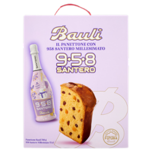 Bauli 958 Santero Panettone Bauli 700 g + 958 Santero Millesimato 75 Cl
