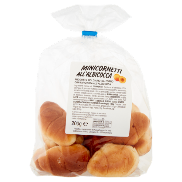Minicornetti all'Albicocca 200 g
