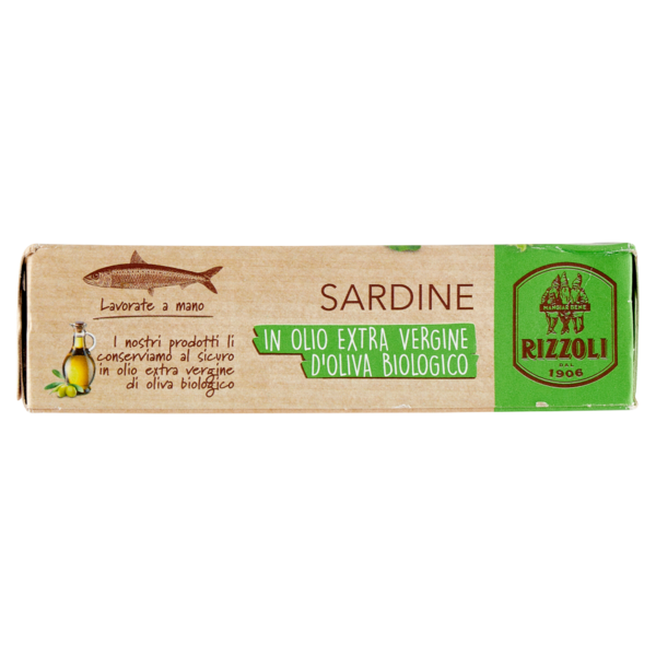 Rizzoli Sardine in Olio Extra Vergine d'Oliva Biologico 120 g